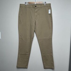 GAP Men's Athletic Taper Khaki Pants 38x32 Regenerative Cotton Casual Chinos NWT